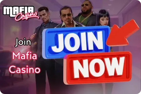 Mafia Casino registration page with join now button for Canadian players