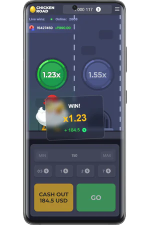 Chicken Road Slot Game Winning Screen